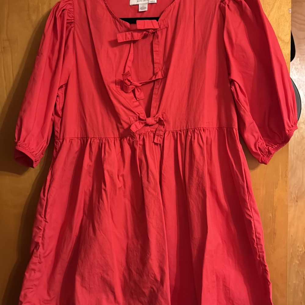 Puff sleeve babydoll dress